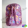 Hologram backpack with geometric pattern - pink