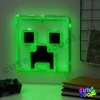 Minecraft Creeper fali LED neonfény