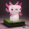 Minecraft Axolotl 3D ikon lámpa