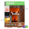 Minecraft Róka 3D ikon lámpa