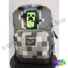 Minecraft Stone block with Creeper School bag