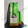 Minecraft green Stone pickaxe school bag