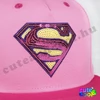 Superman női flitteres pink snapback sapka