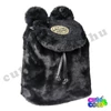 Disney Mickey Mouse black plush bag