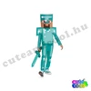 Minecraft gyémánt Steve farsangi gyerek jelmez