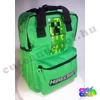 Minecraft Creeper green school bag