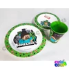 Minecraft Steve&Alex dinner set