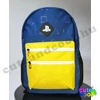 PlayStation blue-yellow school bag