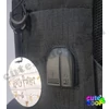 Harry Potter Hogwarts USB charge black school bag
