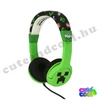 Minecraft Boom Creeper vezetékes gyerek fejhallgató