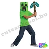 Minecraft játék csákány + Creeper álarc