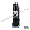 Minecraft black stainless steel water bottle