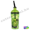 Marvel Hulk figurás fedeles szívószálas pohár