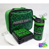 Minecraft 3D Creeper lunch bag set (3pieces)
