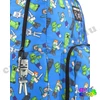 Minecraft Alex-Steve and mobs blue school bag