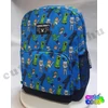 Minecraft Alex-Steve and mobs blue school bag