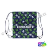 Minecraft blue drawstring gym bag