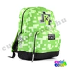 Minecraft breaking out Creeper green school bag
