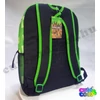 Minecraft breaking out Creeper green school bag