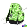 Minecraft breaking out Creeper green school bag