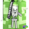 Minecraft breaking out Creeper green school bag