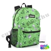 Minecraft green 4 pieces school backpack set