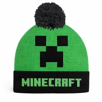 Minecraft Creeper youth pom Beanie