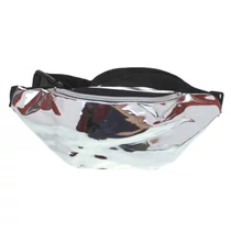 Silver hologram belt bag
