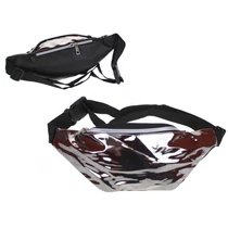 Silver hologram belt bag - graphite