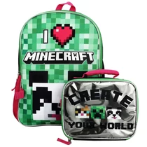 Minecraft lányos iskolatáska uzsitáskával