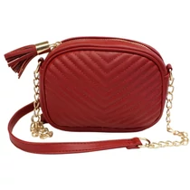 Steppelt női válltáska - piros