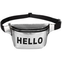 Silver belt bag