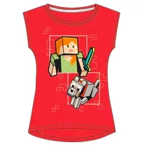 minecraftos kislányos póló