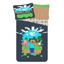 minecraftos kétrészes pamut ágyneműhuzat szett