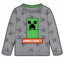 minecraft kötött gyerek pulover szvetter