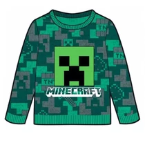 minecraft kötött gyerek pulover szvetter