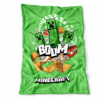 polár takaró minecraft mintával