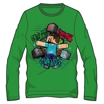 minecraft zöld póló fiúknak
