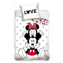 Mickey and Minnie Love cotton bed linen