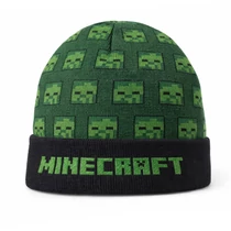Minecraft zombi mintás téli sapka