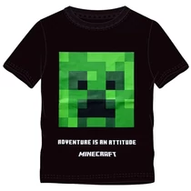 Minecraft Creeper black short sleeve T-shirt