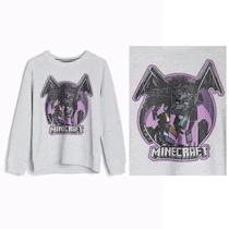 Minecraft Ender Dragon grey sweatshirt