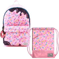 Oh my POP Doughnot USB charge ergonomic school bag set