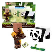 Minecraft Kartográfus Falusi és Panda játékfigura szett