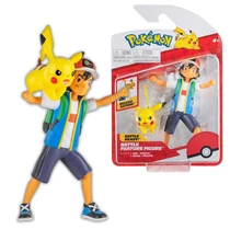 pokémon pikachu és ash játékfigurák