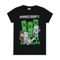 Minecraft Steve and the Creepers Battle T-shirt