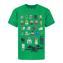 Minecraft characters green T-shirt