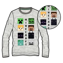 Minecraft szereplős hosszú ujjú póló