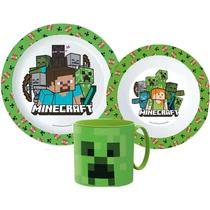 Minecraft étkészlet tányérszett