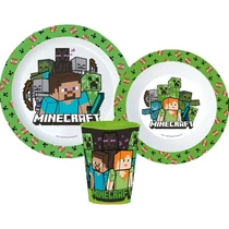 Minecraft Steve&Alex dinner set
